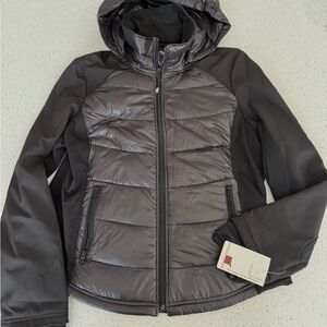 Women's Charcoal Puffer Jacket